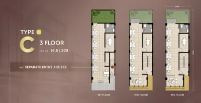 Atmost Business Loft Tipe C – 3 Lantai Premium untuk Bisnis & Investasi - Surabaya - Galeri 2