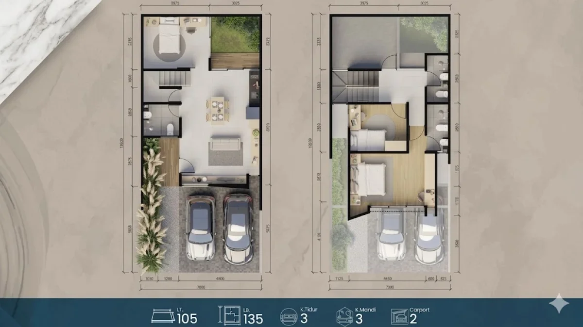 Brand New Unit! Rumah 2 Lantai Tipe Sereno Central Park MERR Surabaya - Lokasi Strategis Dekat Galaxy Mall & ITS  - Galeri 2