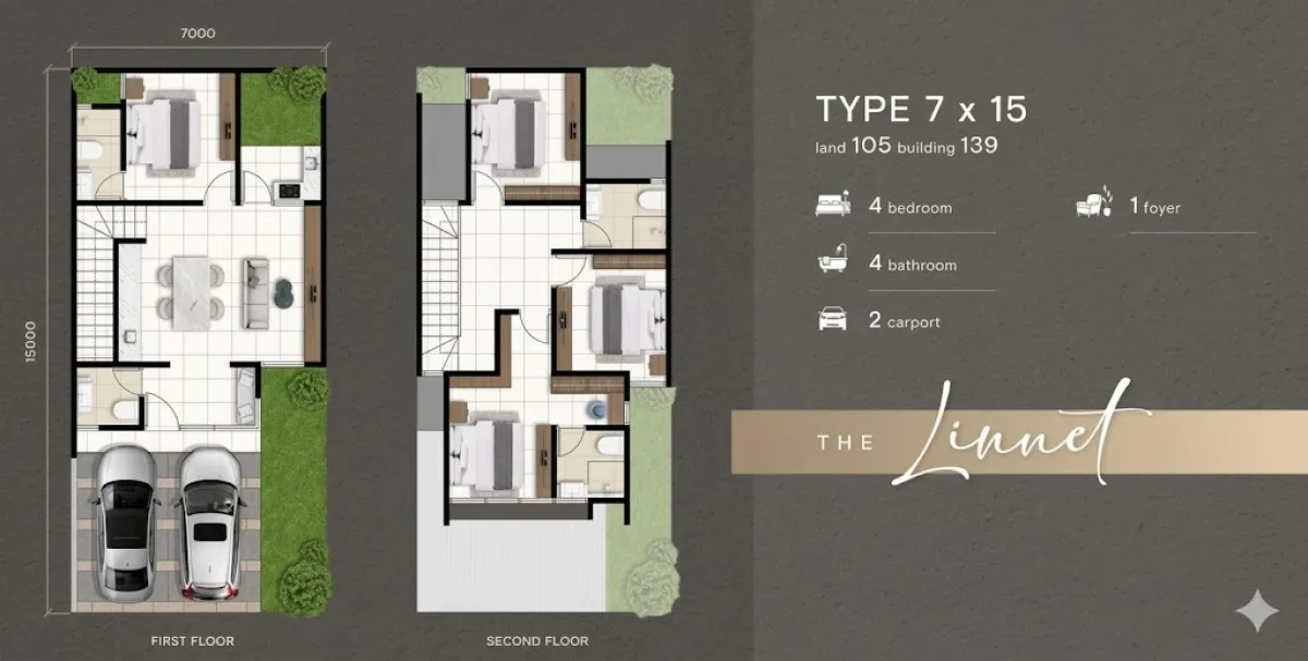 Chester Linnet - Wisata Bukit Mas Surabaya - Rumah 2 Lantai Luas &Tata Ruang Maksimal - Dekat Akses Toll  - Galeri 2