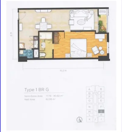 🏙️ DIJUAL APARTEMEN ONE EAST RESIDENCES – LANTAI 20! ✨ - Galeri 6