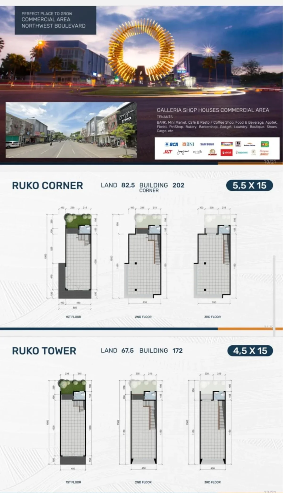 Ruko Citraland Galleria Surabaya Barat Pasar Modern - Jalur Luar Lingkar Barat  - Galeri 2