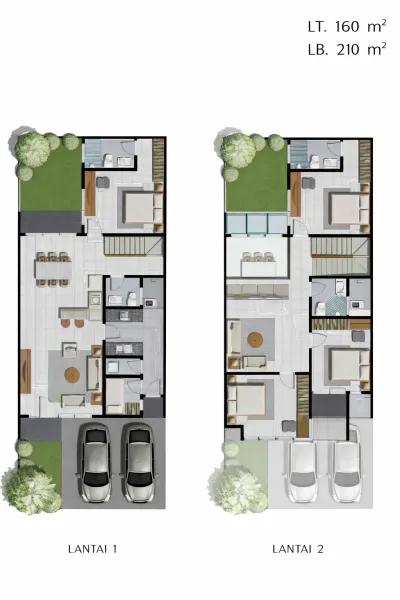 Graha Natura - Cluster Lily Tipe Idelia Deluxe – Rumah Tropical & Siap Huni - Surabaya Barat area Lontar - Galeri 2