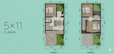Grand Eastern Tipe Eastern Spring LT 47 LB 68, Rumah Idaman di Lokasi Favorit Surabaya Timur - Galeri 2