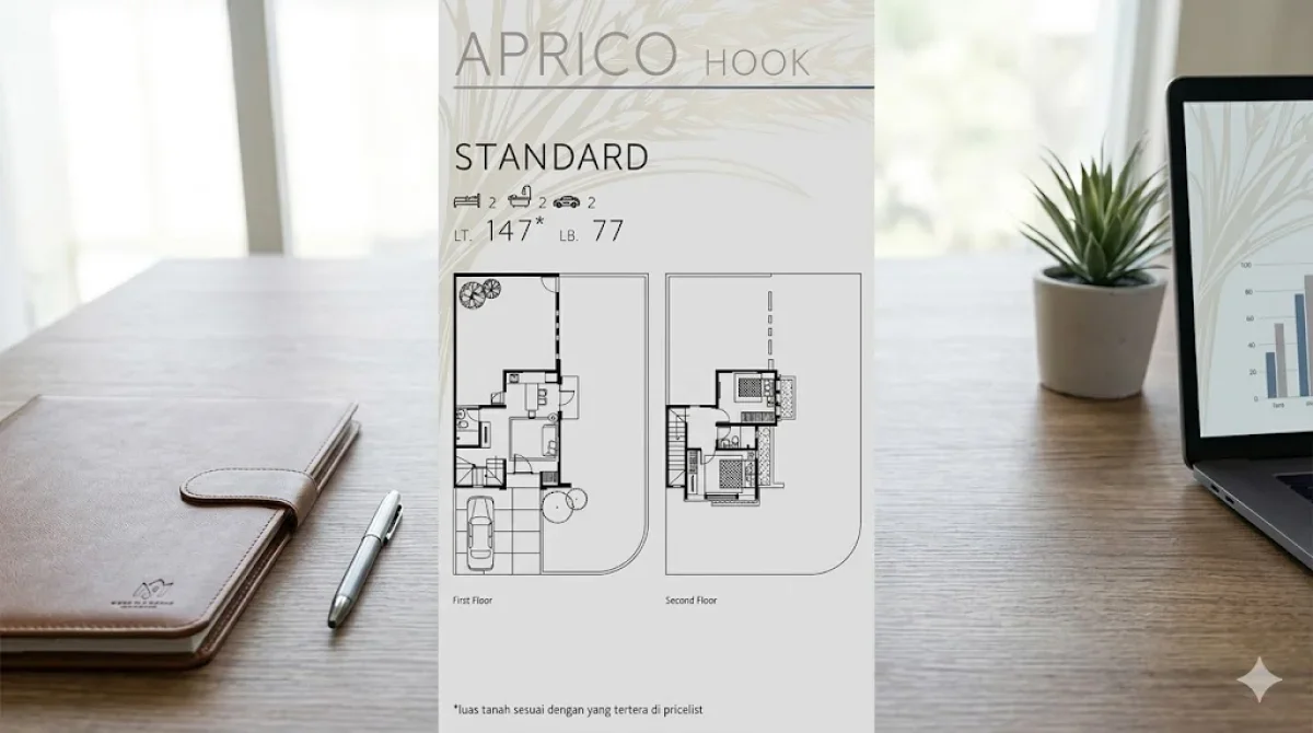 Grand Harvest Tipe Aprico Hook Standart – Hunian Strategis dengan 2Lantai Minimalis - Nilai Lebih Tinggi - Surabaya  - Galeri 2