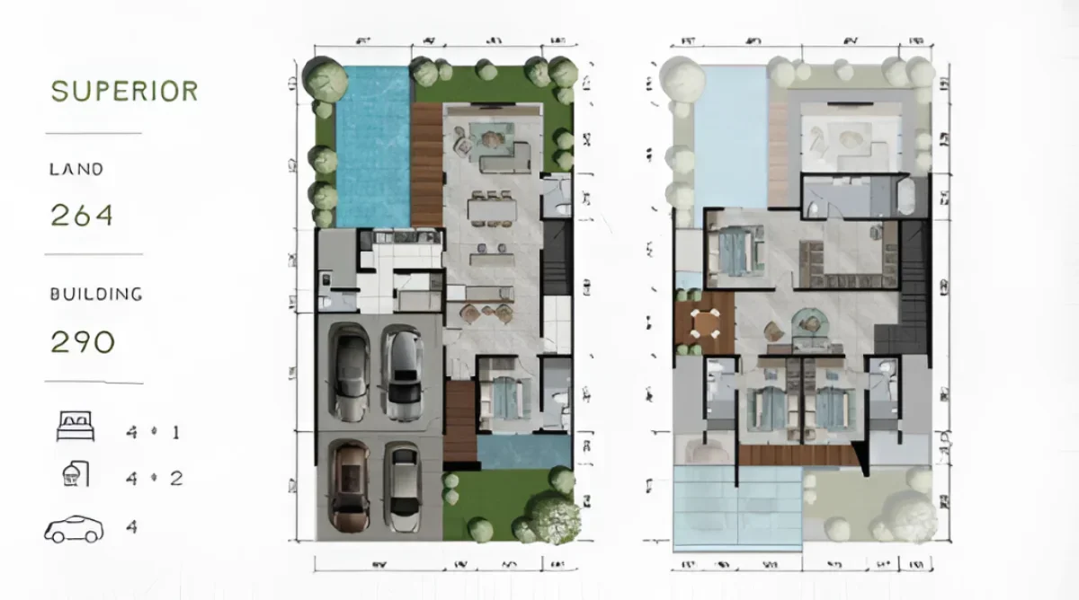 Helenium Superior with Privat Pool – Stonegate Park CitraLand Surabaya  - Galeri 2