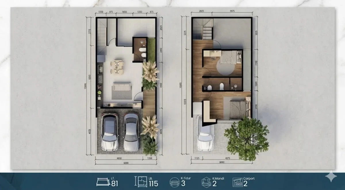 Hunian Eksklusif Central Park MERR Phase 5 Tipe Vela – Dekat Akses MERR & Fasilitas Kota - Galeri 2