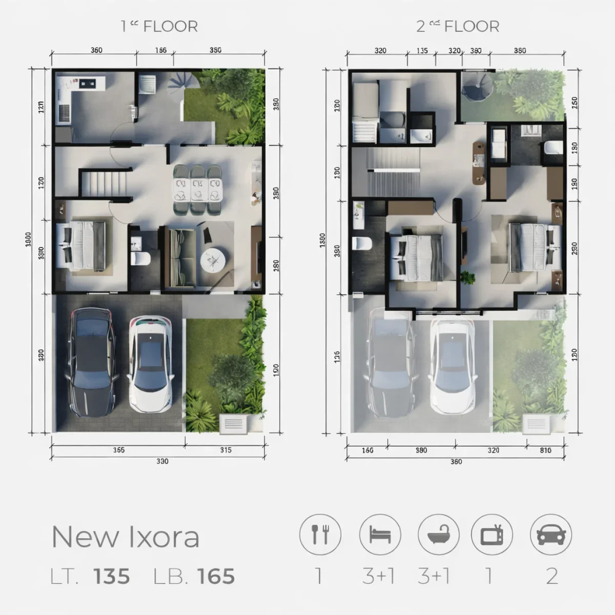 Hunian Elegan 2 Lantai Buona Vista – New Ixora Siap Huni - Surabaya CitraLand - Galeri 2