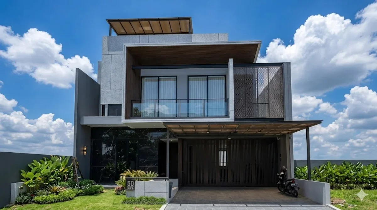 Hunian Mewah - Living Luxurious dengan Kolam Renang Eksklusif - Stonegate Park Surabaya CitraLant TipeHelenium 