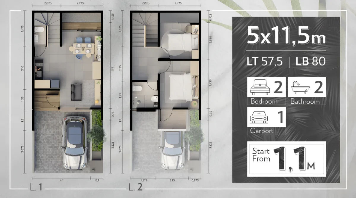Hunian Tenang & Asri ! - Central Park Merr Tipe Zen Phase 3 - Surabaya Timur  - Galeri 2