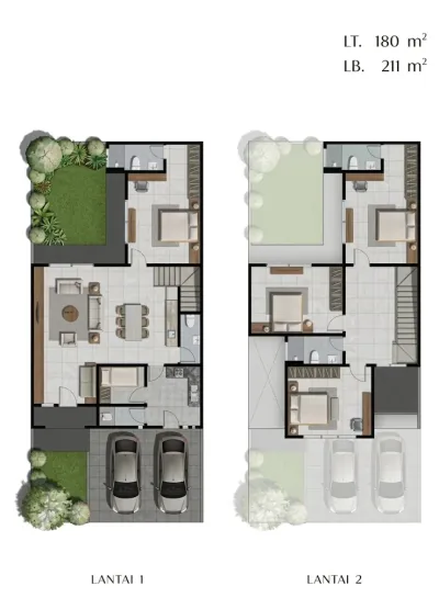Hunian Tropical Modern -  Graha Natura Cluster Lily Tipe Ivana  – Nyaman & Elegan! - Galeri 2