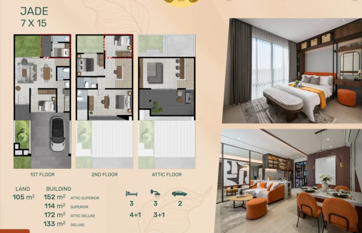 Jade Deluxe Northwest Central – Rumah Eksklusif dengan Desain Elegan - Galeri 2