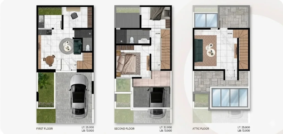 New Launch! Dian Istana Tipe New Oasia + Attic Hunian Modern Premium - Surabaya Barat - Dekat Akses Tol Satelit - Galeri 3
