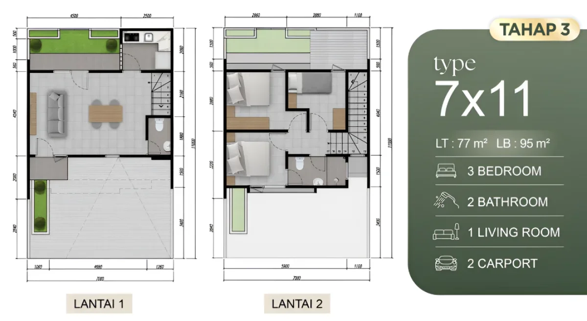 Park Sunrise 7x11 Surabaya Timur, Luas, Nyaman & Bernilai Investasi - Lebih Luas & Lebih Nyaman - Galeri 2
