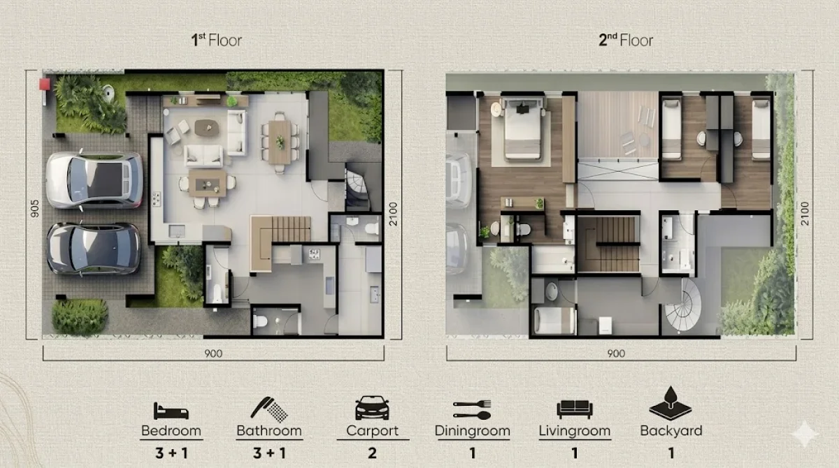Royal Residence Surabaya: Tipe Marella, Rumah Ala Resort Surabaya Barat  - Galeri 2