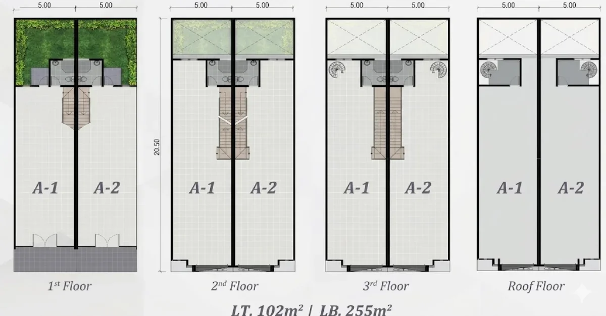 Ruko Eksklusif 4 Lantai - Tahap 1 Beverly Shopping Arcade Pakuwon City Surabaya Timur - Cocok untuk Bisnis - Galeri 2