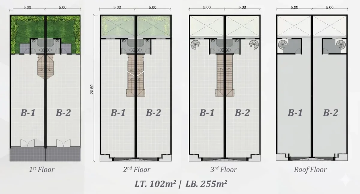 Ruko Eksklusif 4 Lantai - Tahap 1 Beverly Shopping Arcade Pakuwon City Surabaya Timur - Cocok untuk Bisnis - Galeri 4