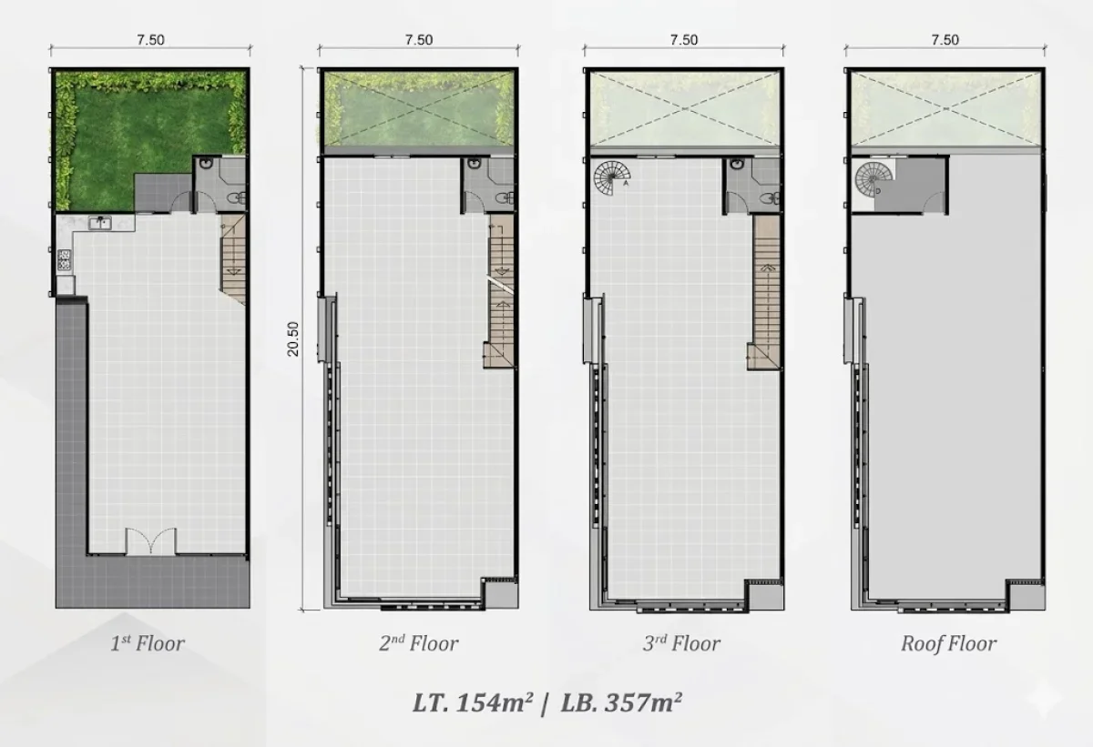 Ruko Eksklusif 4 Lantai - Tahap 1 Beverly Shopping Arcade Pakuwon City Surabaya Timur - Cocok untuk Bisnis - Galeri 8