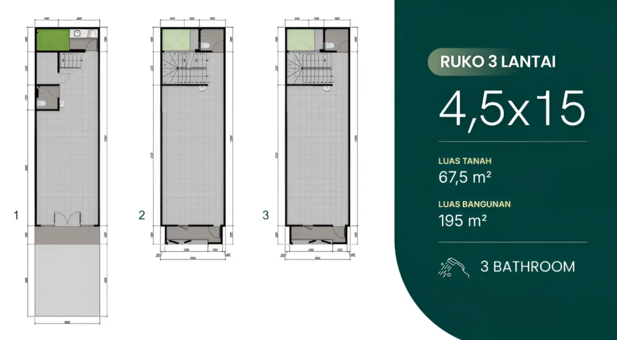 Ruko Favorit! Park Stay 3 Lantai, Cocok untuk Semua Jenis Usaha - Surabaya Timur - Galeri 2