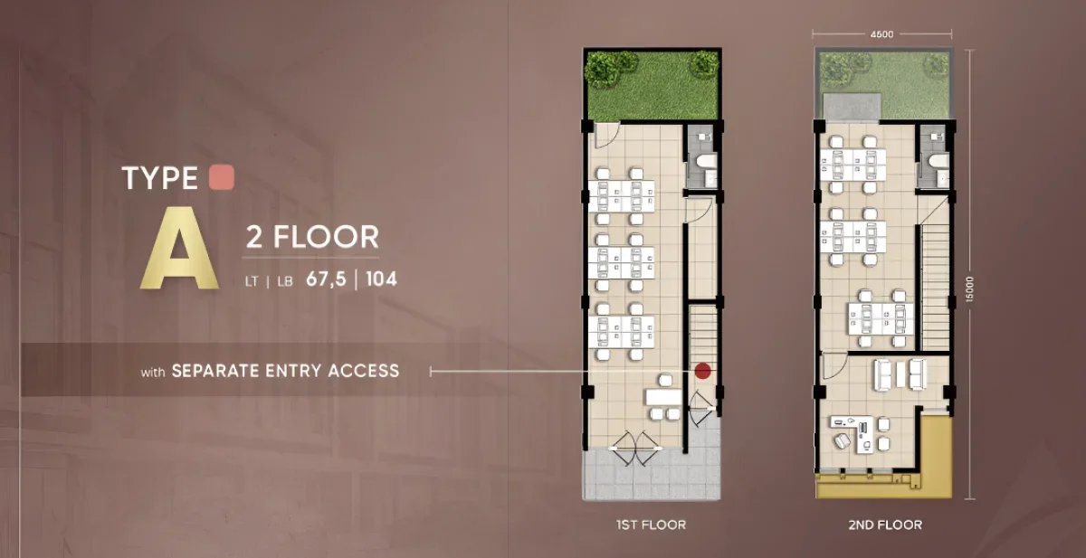  Ruko Modern & Strategis di Surabaya - Atmost Business Loft Tipe A - Galeri 2