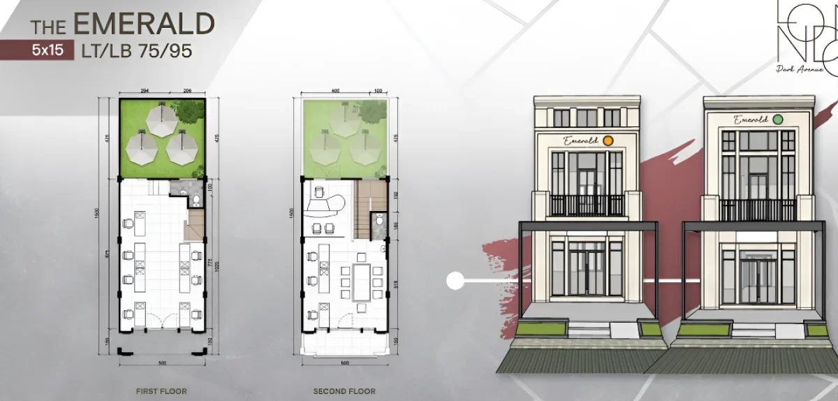 Ruko Premium London Park Avenue The Emerald – Area Bisnis Potensial Surabaya Barat - Wisata Bukit Mas - Galeri 2