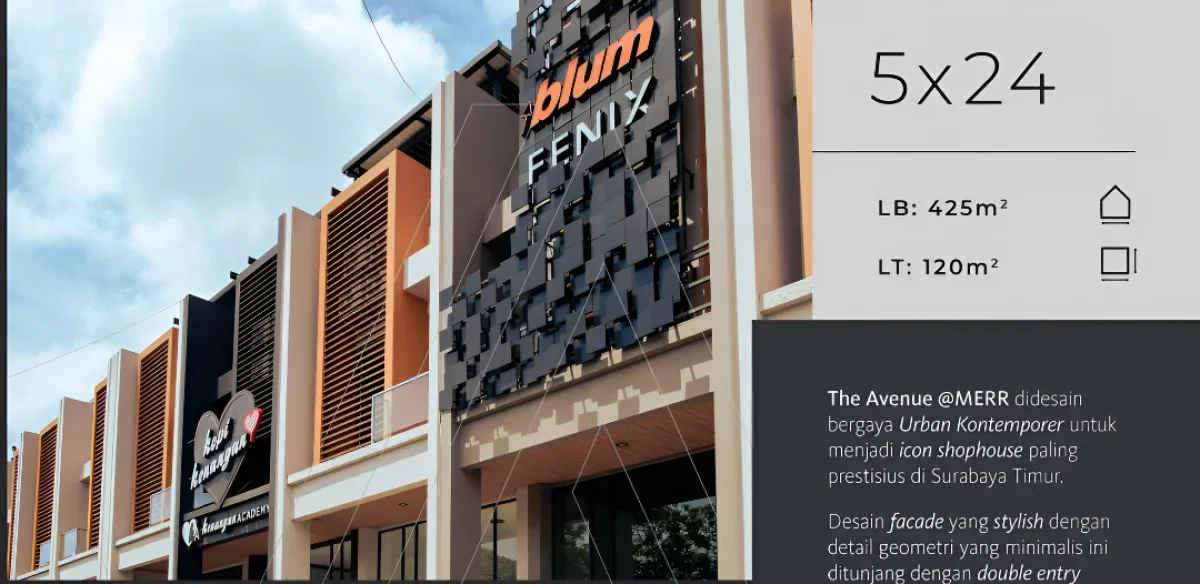 Ruko The Avenue MERR –4 Lantai -  Lokasi Premium Tengah Kota Surabaya  - Galeri 2