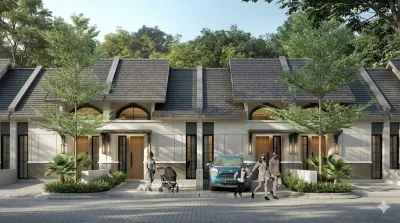 Rumah 1 Lantai - Tipe Corvey Citraland City Kedamean, Praktis & Modern - Cluster Charlotte