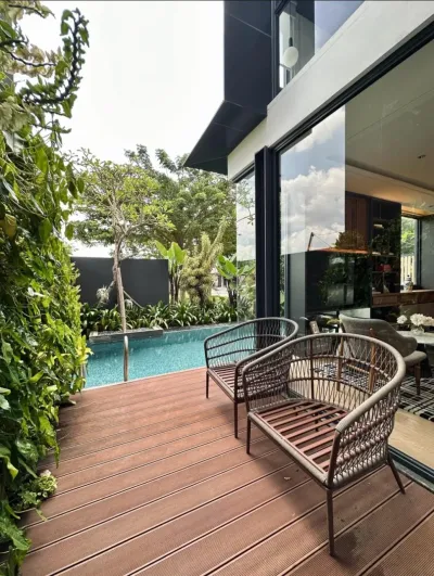 Rumah Amega Kolam Renang Pool lebar 10 atau 12 Barat Surabaya dekat Citraland - Galeri 5