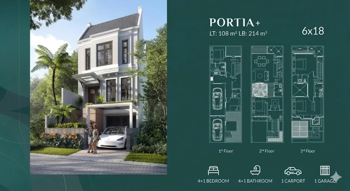 Rumah Cantik Cluster Aman & Tertata - The Grand Kenjeran Tipe Portia - Surabaya Timur - Galeri 2