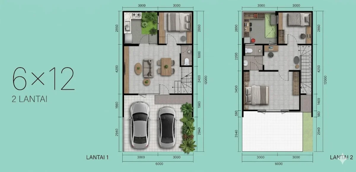 Rumah Cantik - Grand Eastern Eastern Spring LT 72 LB 96 Lingkungan Nyaman - Surabaya Timur - Galeri 2
