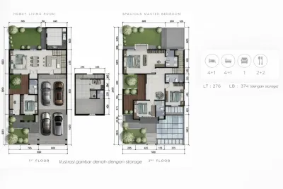 Rumah Eastwood Citraland – Tipe Aquamarine with Storage Stylish & Fungsional - Galeri 2
