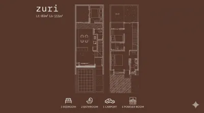 Rumah Idaman Generasi Milenial Tipe Zuri - The Grand Kenjeran Surabaya  - Galeri 2
