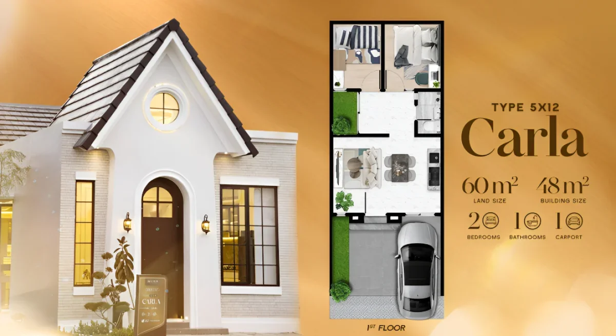 Rumah Impian 1 Lantai Tipe Carla – Mansion Nine American Classic - Surabaya Barat  - Galeri 2