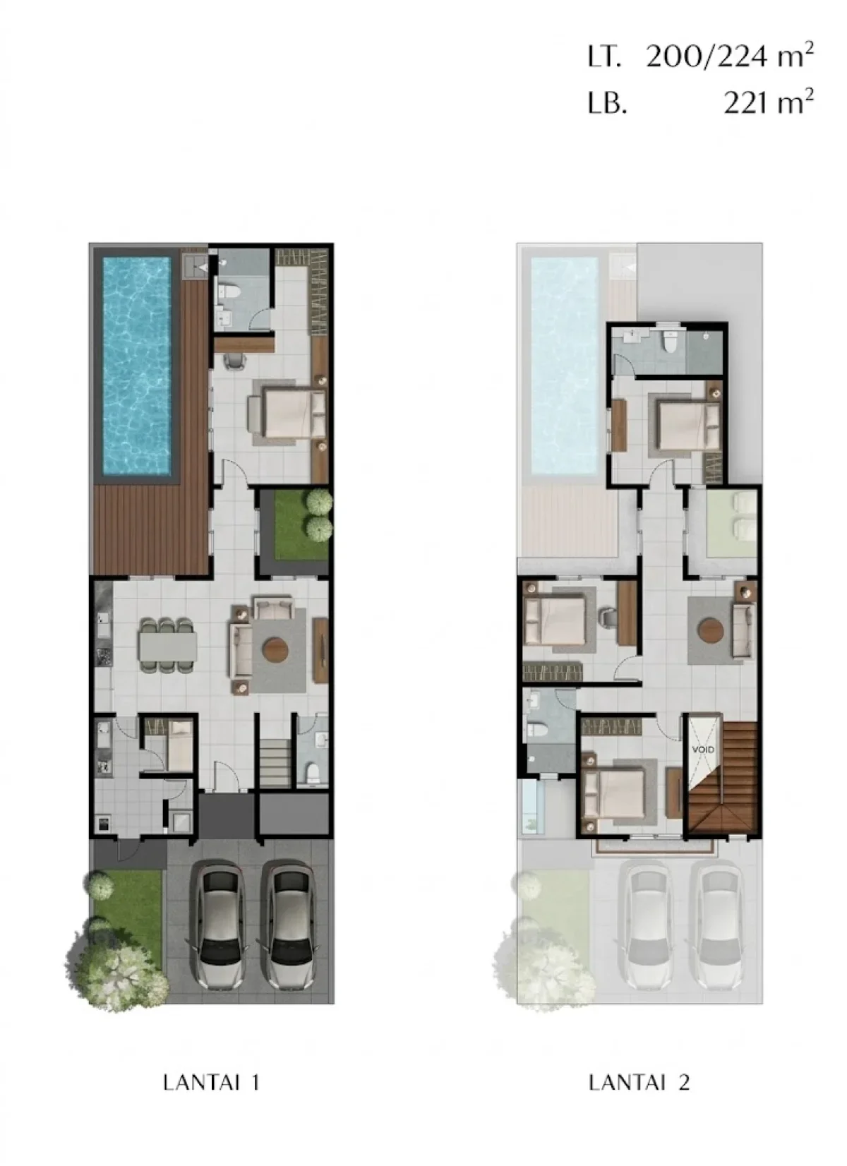Rumah Impian + Kolam Renang Pribadi - Graha Natura Lily Ixia Siap Huni! - Surabaya Barat - Galeri 2