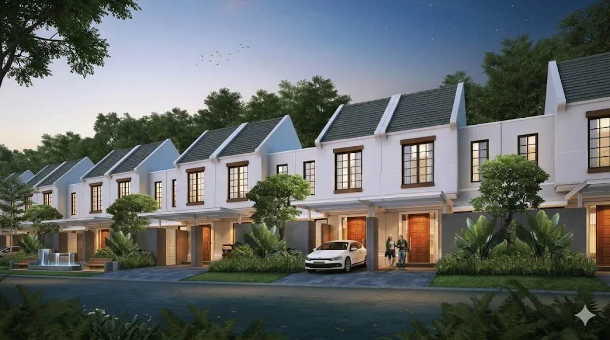 Rumah Minimalis 2 Lantai - Tipe Cherry Deluxe di Grand Harvest Surabaya - Harga Terjangkau, Unit Terbatas! 