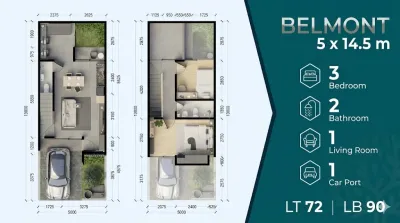 Rumah Minimalis Elegan - Central Park Juanda tipe Belmont - Sidoarjo  - Galeri 2