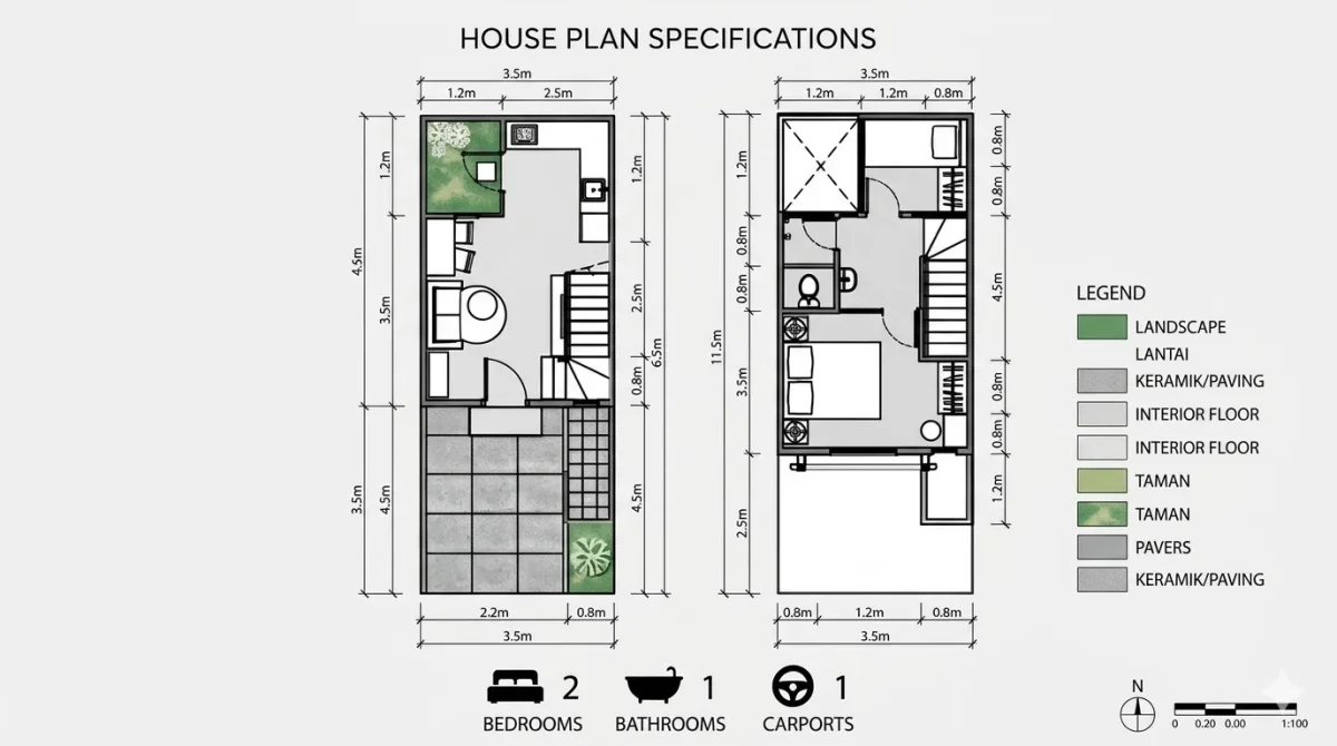 Rumah Minimalis Modern - Amesta Living Nora Asva - Cocok untuk Generasi Milenial  - Galeri 2