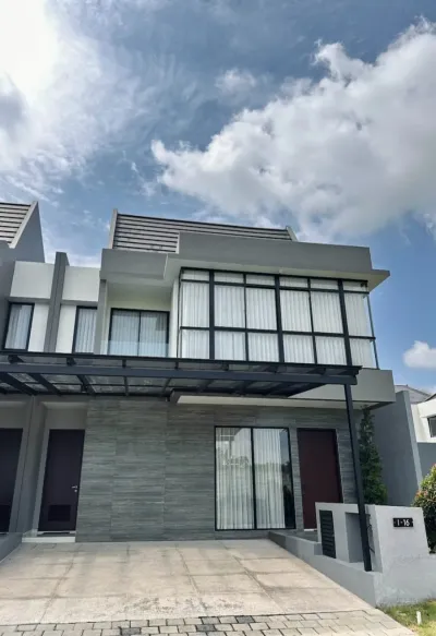 Rumah Minimalis Modern Graha Natura tipe IlLona Surabaya Barat - Galeri 1