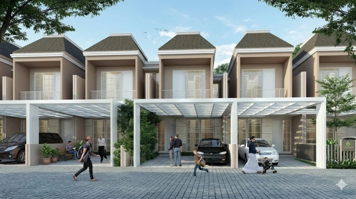 Rumah Minimalis - Puri Galaxy Cluster Jasmine Courts Surabaya Timur - Dekat Galaxy Mall 