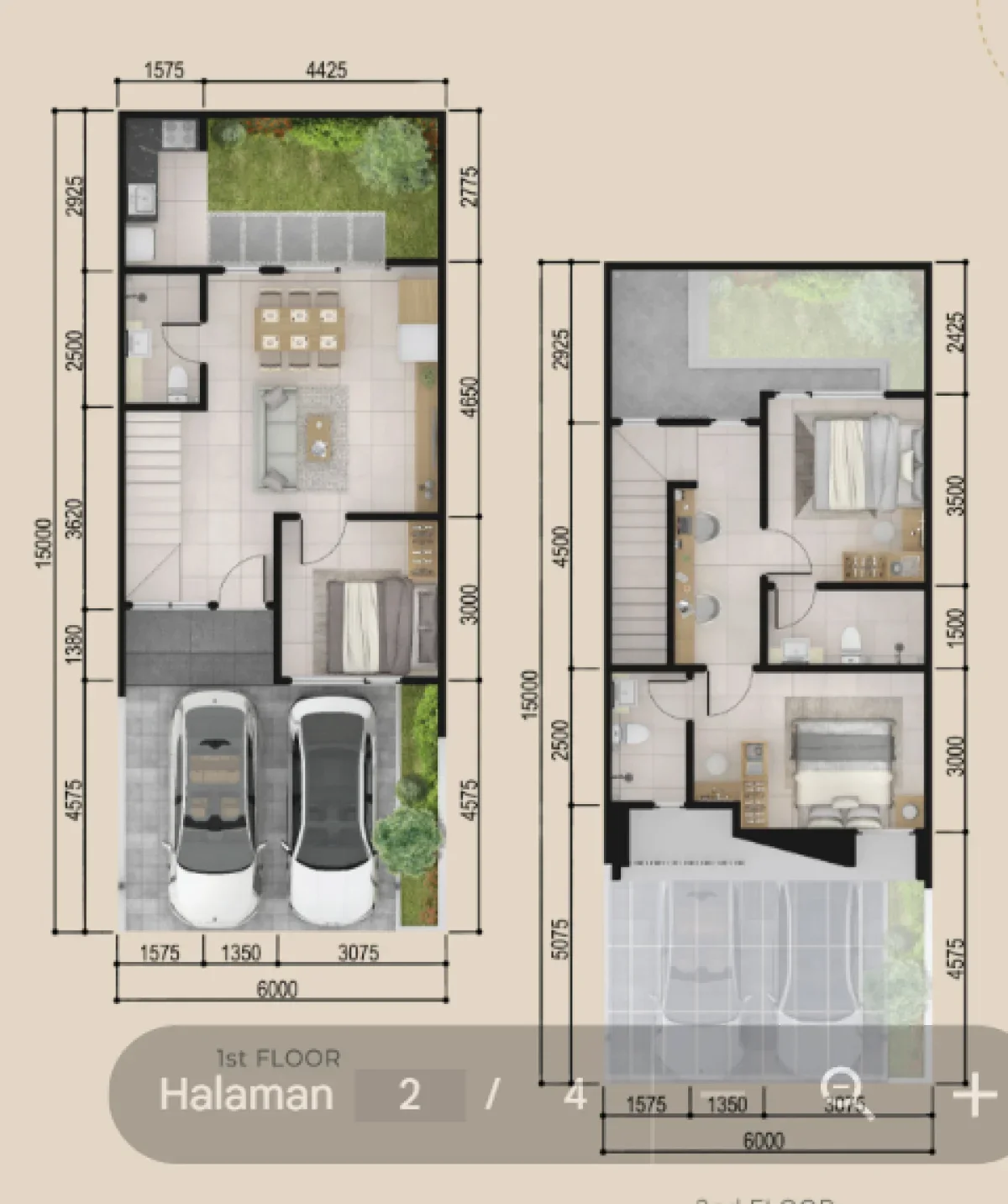Rumah Modern Surabaya Citraland GreenLake Tipe Montreal - dekat Gwalk - Galeri 2