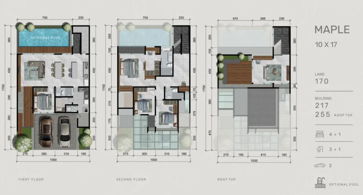 Hunian Premium Dempsey Hill tipe Maple Pool With Rooftop  - Fasilitas Lengkap & Lingkungan Asri - Galeri 2