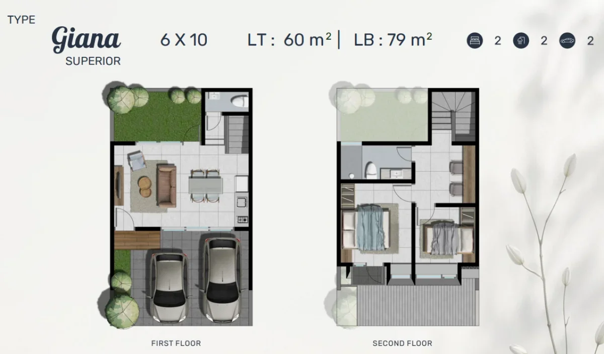 Premium Cluster Northwest Garden tipe Giana Surabaya Barat - dekat Gwalk - Galeri 2