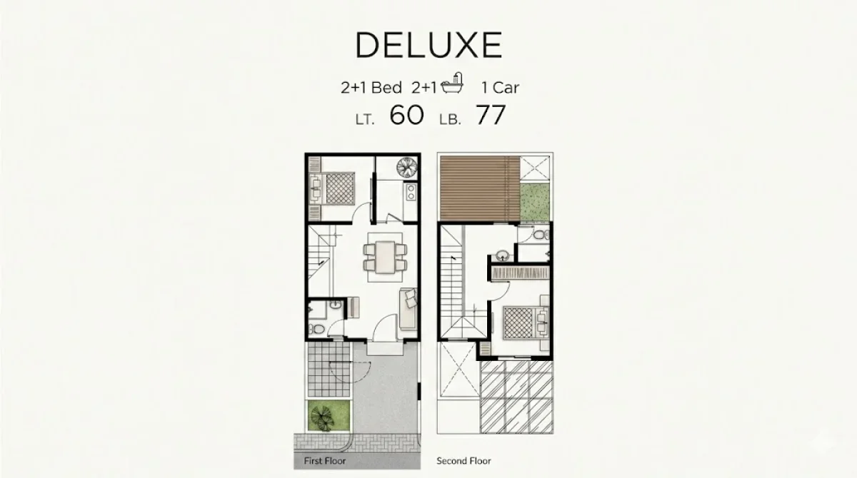 Rumah Nyaman Daphne Deluxe Grand Harvest Surabaya – Favorit di Kelasnya - Minimalis 2 Lantai Harga Terjangkau - Galeri 2