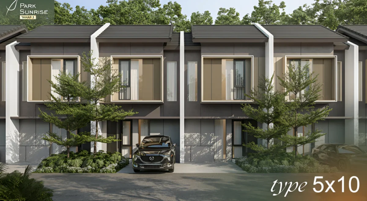 Rumah Park Sunrise 5x10 Surabaya Timur, Cocok untuk Keluarga Muda - Desain Minimalis&Modern