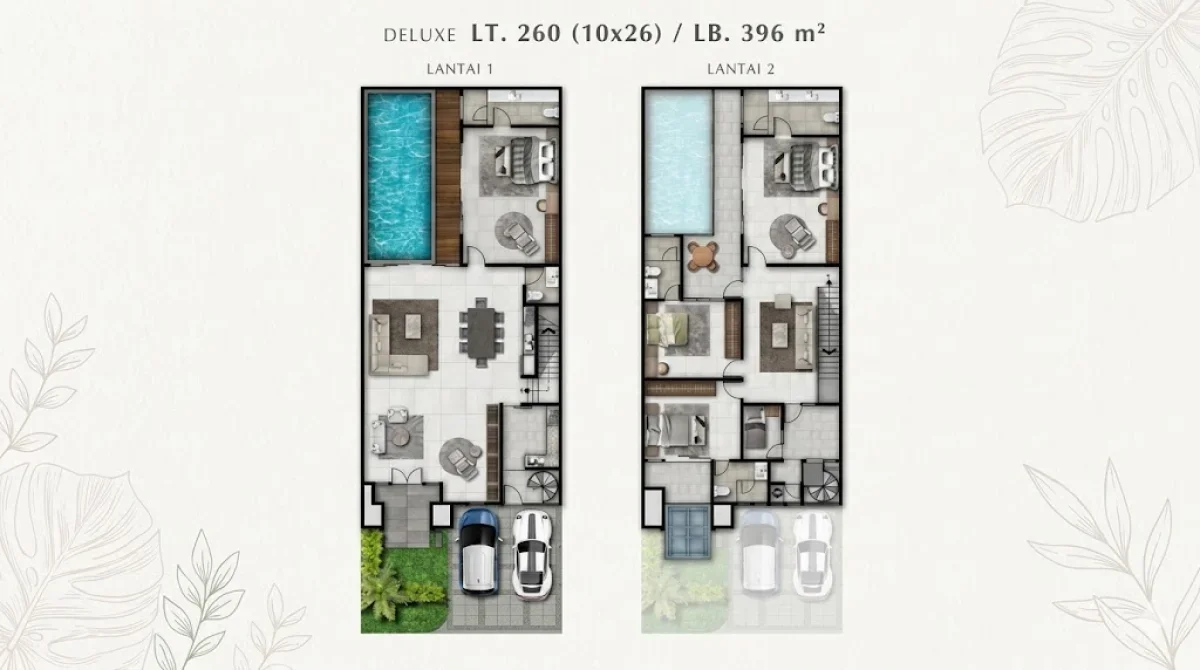 Premium Cluster+Kolam Renang Kawasan Elite - Grand Golf Pakuwon Indah Surabaya Barat - Gerald Deluxe  - Galeri 2