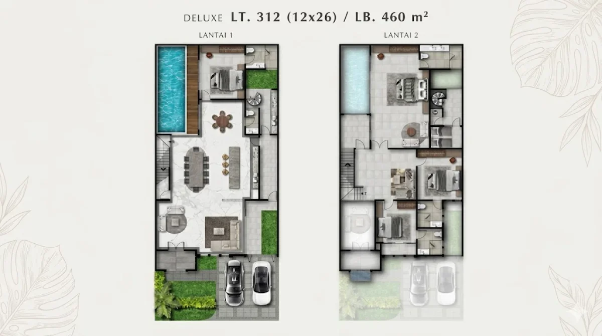 Siap Huni! Rumah Mewah 2 Lantai & Kolam Renang -  Grand Golf Belvedere Tipe Gianna Deluxe- Pakuwon Indah  - Galeri 2