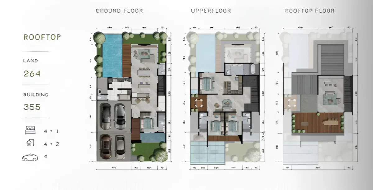 Stonegate Park CitraLand : Rumah Modern dengan tipe Helenium Rooftop & View Menawan - Galeri 2