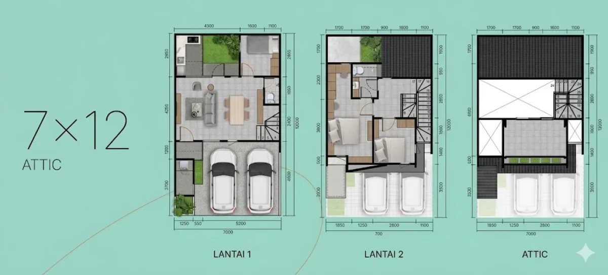 Super Worth It! Grand Eastern Surabaya+ Attic LT 84 LB 124 – Eastern Spring - Luas Maksimal Modern & Fungsional  - Galeri 2
