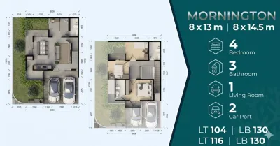 Unit Favorit! Mornington A LT 104 LB 130 Central Park Juanda - Sidoarjo Lokasi Strategis - Galeri 2