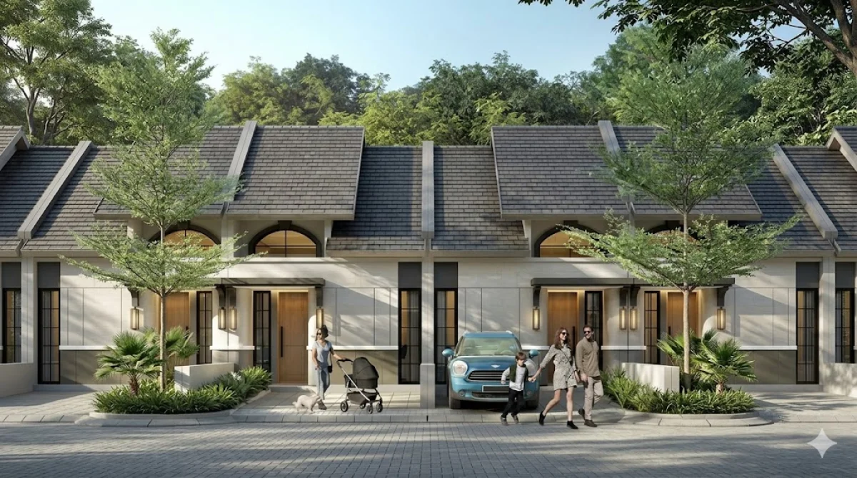 Rumah 1 Lantai - Tipe Corvey Citraland City Kedamean, Praktis & Modern - Cluster Charlotte