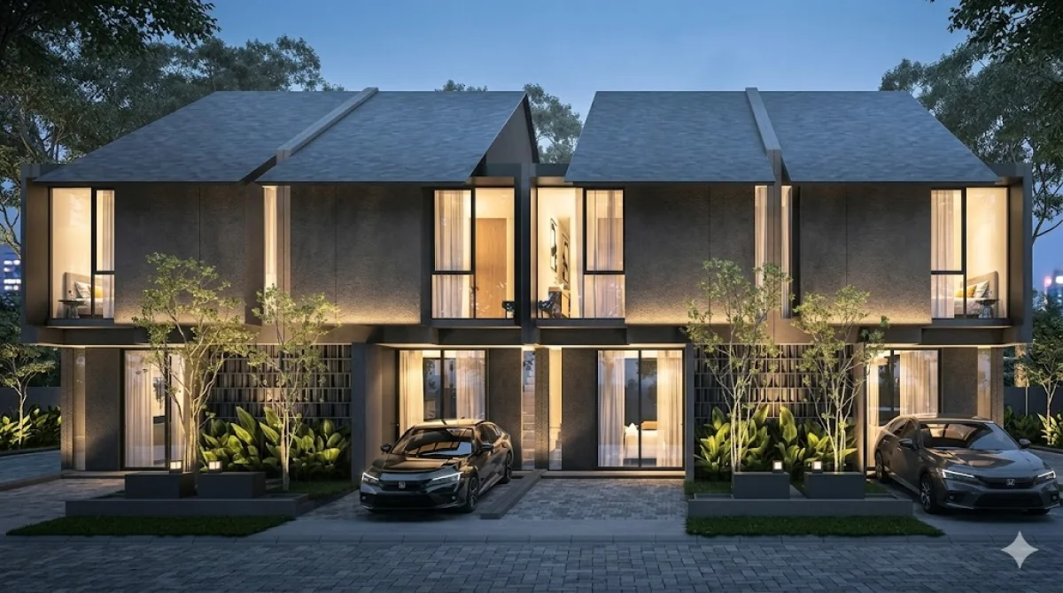 Rumah Minimalis Elegan - Central Park Juanda tipe Belmont - Sidoarjo 